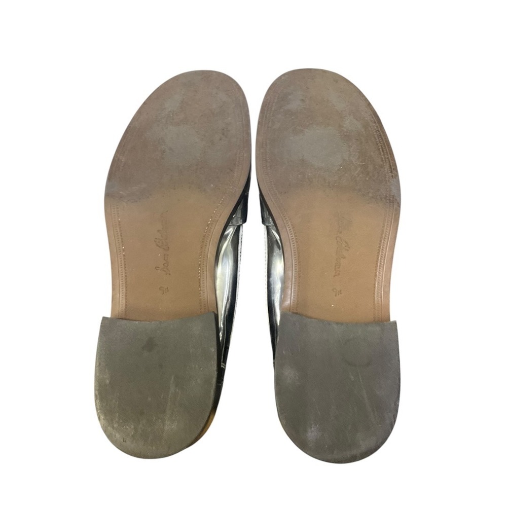 Sam Edelman Loraine Loafers Silver Metallic Leather Bit Detail Womens 9.5M - Picture 7 of 7